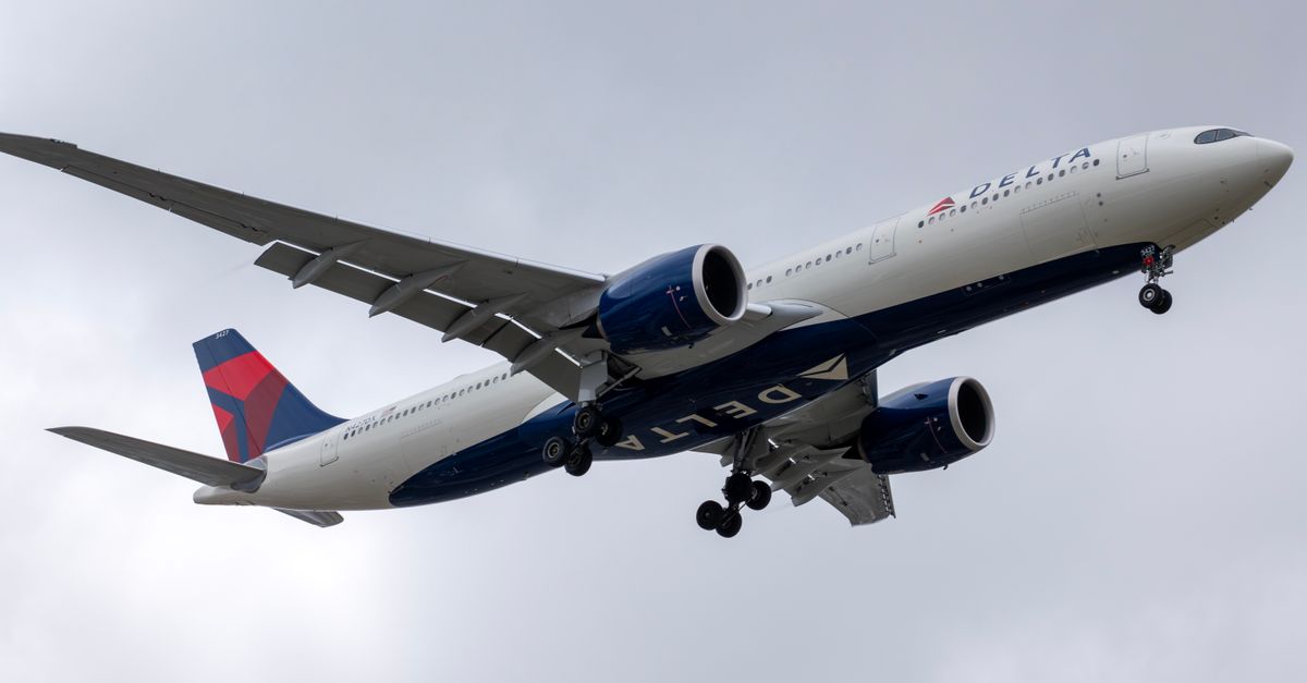 Peter Carter, President of Delta Airlines, speaking at an aviation conference